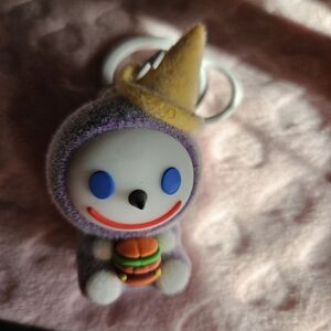 Cute Plush Keychain with Burger